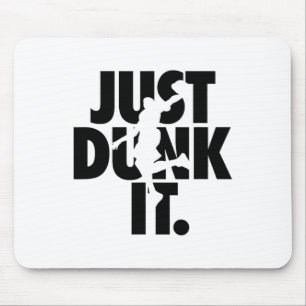 Just Dunk It Sketll Silhouette  Mouse Pad