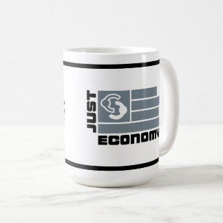 Just Economy Coffee Mug grey and black