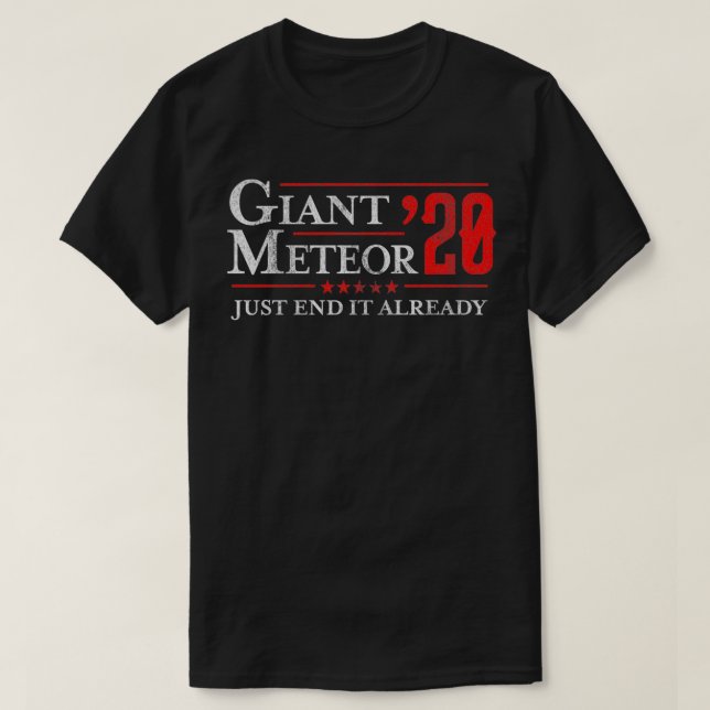 Just End It Already Giant Meteor 2020 Pullover  (Design Front)