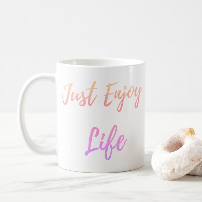 Just enjoy life Classic Mug (With Donut)