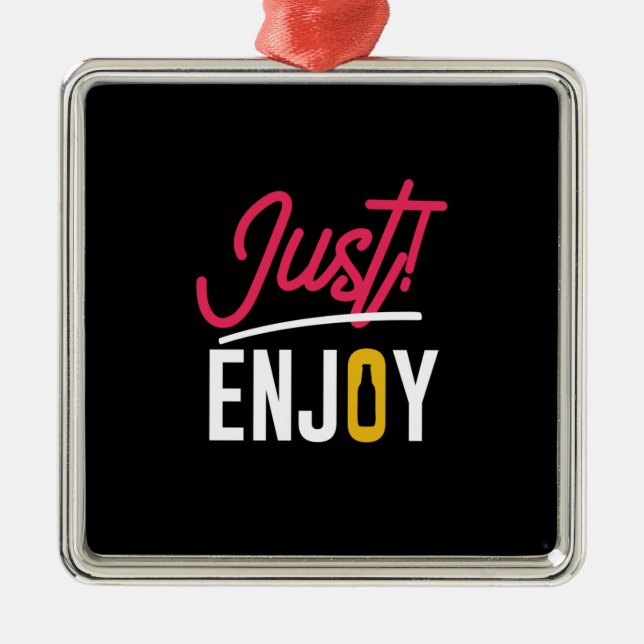 Just Enjoy With Beer Metal Tree Decoration (Front)