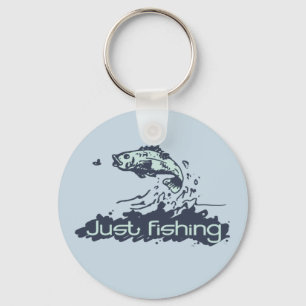 Just fishing keychain