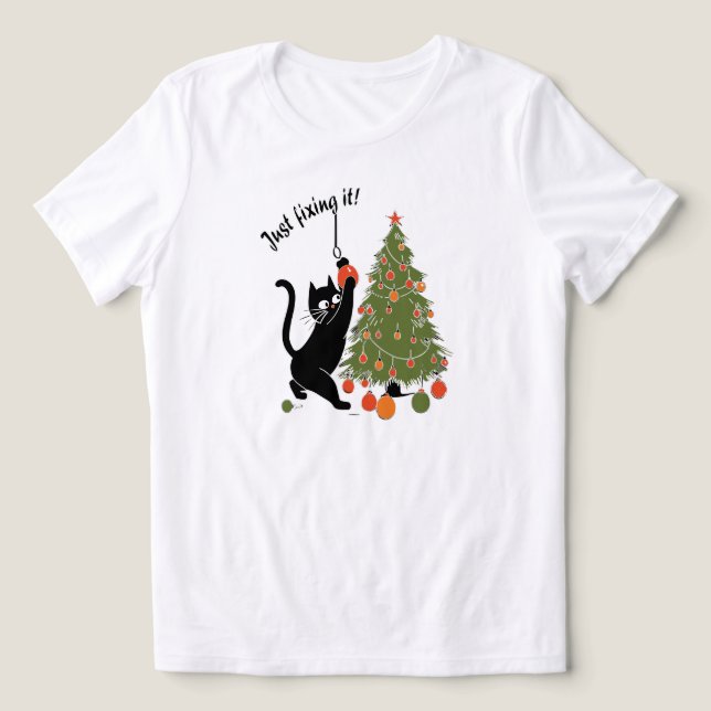 Just fixing it! sweatshirt Tri-Blend shirt (Design Front)