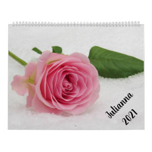 Just Flowers Personalised Name & Year Calendar