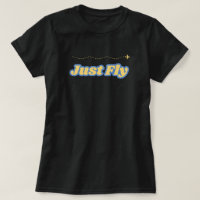 Just Fly Vintage Typography Aviation