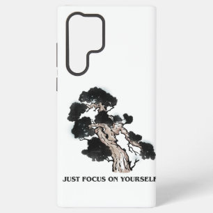 "Just Focus On Yourself" Zen Bonsai Tree Phone Samsung Galaxy Case