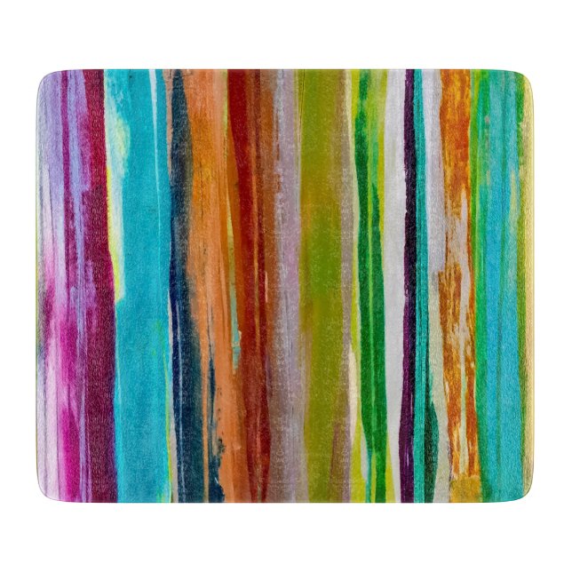 Just For Fun 6 x 7 Deco Glass Cutting Board (Front)