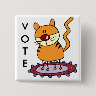 JUST FOR FUN VOTE! 15 CM SQUARE BADGE