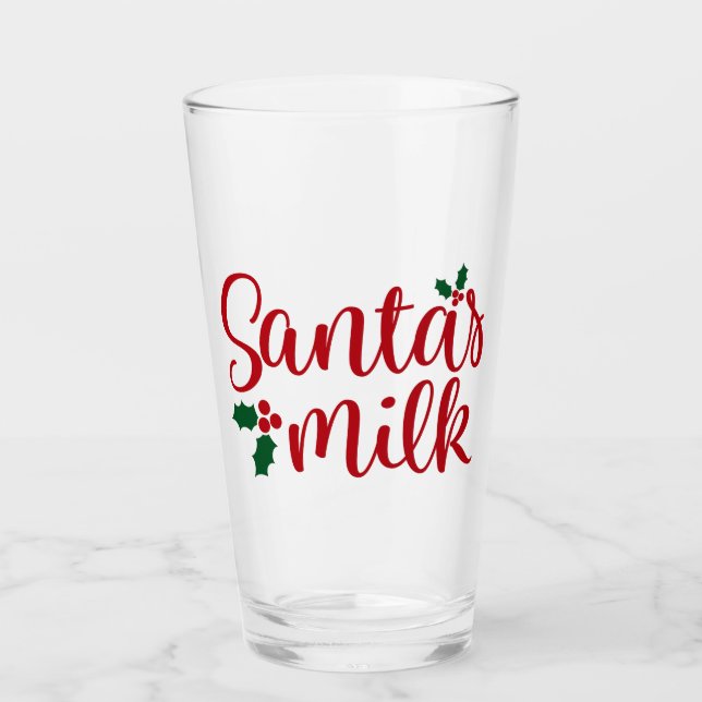 Just For Santa Glass (Front)