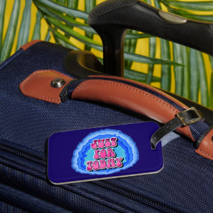 Just For Today Geode 12 Step AA Recovery Slogan Luggage Tag
