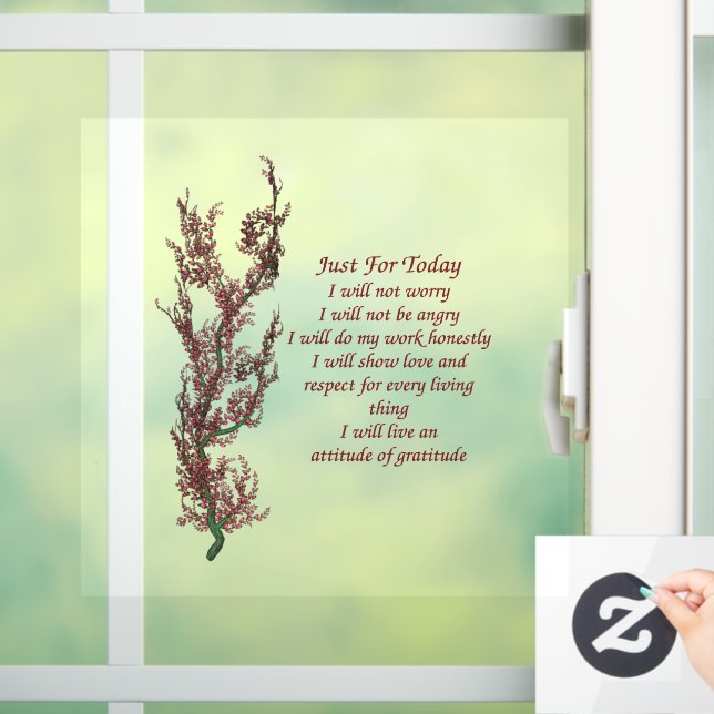 Just For Today Inspirational Prayer  (Home)