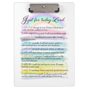 Just for today, Lord Clipboard