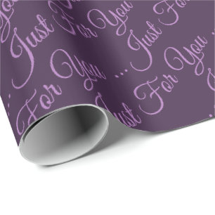 Just For You Birthday Paper In Purple Grape