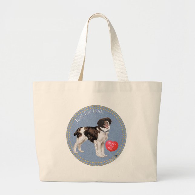 Just for You Brittany Large Tote Bag (Front)