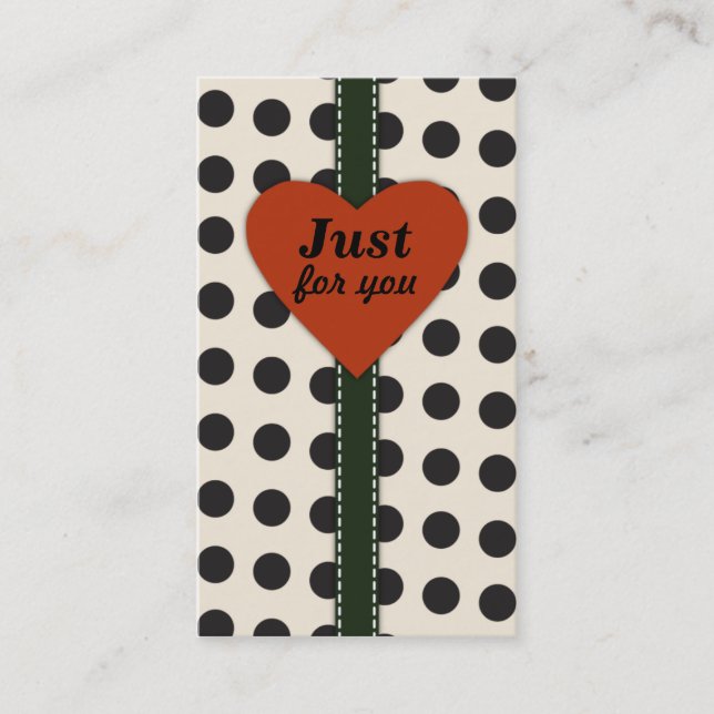 Just For You Business Cards (Front)