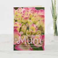Just for you, Mum Hydrangea flower Card