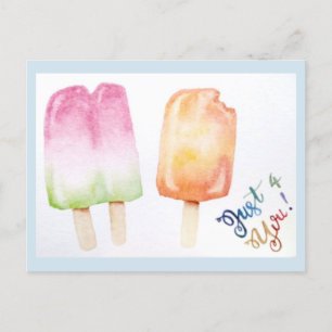 Just For You - Popsicle Postcard