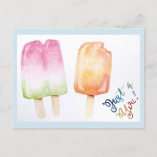 Just For You - Popsicle Postcard