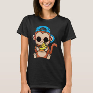 Just Freaking Love Monkeys And Bananas Sunglasses  T-Shirt