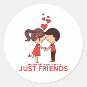 Just Friends Couple Sticker