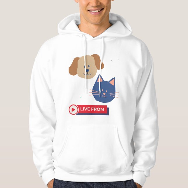 Just friendship dog with cat  hoodie (Front)