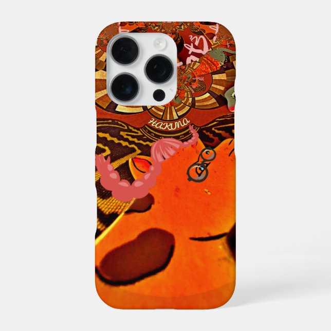 Just Funny Giraffe image design iPhone Case (Back)