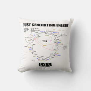 Just Generating Energy Inside Krebs Cycle Humour Cushion