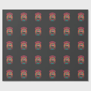 Just Girl Inlove Dog French Bulldog Rainbow Paws Wrapping Paper