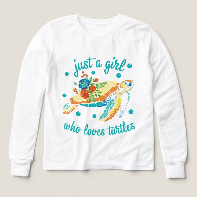 just girl loves turtles  (Design Front)