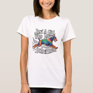 Just Girl Who Loves Doberman T-Shirt