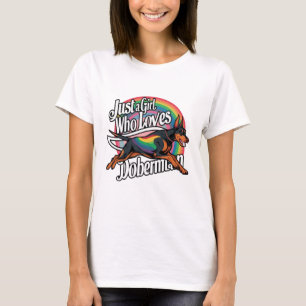 Just Girl Who Loves Doberman T-Shirt