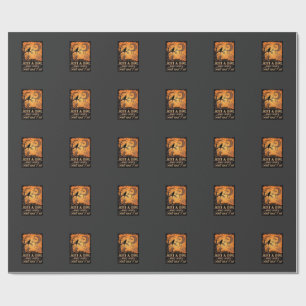 Just Girl Who Loves Fall Cat Halloween Moon_1 Wrapping Paper