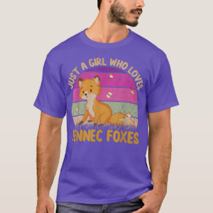 Just Girl Who Loves Fennec Foes Cute Fennec Fo Kaw T-Shirt