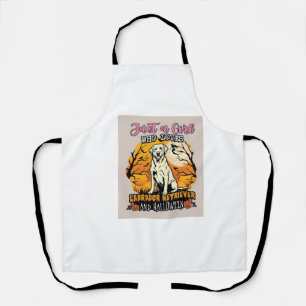 Just Girl Who Loves Labrador Retriever Halloween W Apron