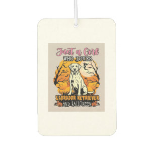 Just Girl Who Loves Labrador Retriever Halloween W Car Air Freshener