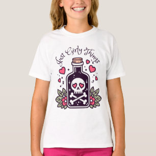Just Girly things Poison Bottle Funny Halloween T-Shirt