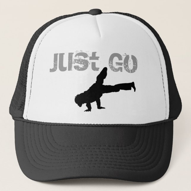 Just Go Collection Trucker Hat (Front)