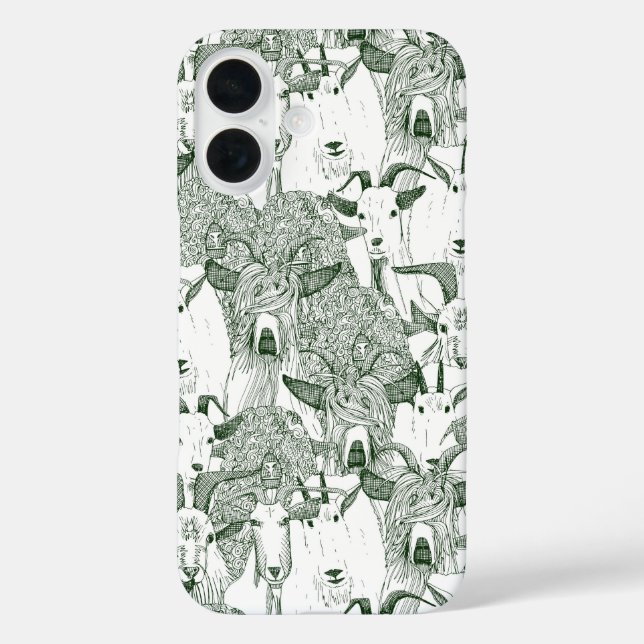 just goats dark green Case-Mate iPhone case (Back)