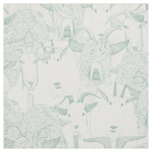 just goats duck egg white fabric (Swatch)