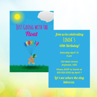 Just going with the Float Invitation