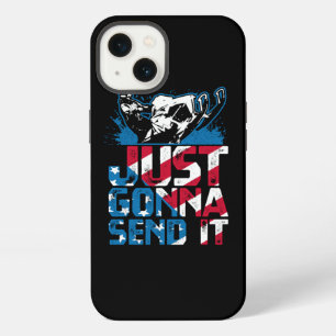 Just Gonna Send It USA Snowmobile Rider iPhone 13 Case