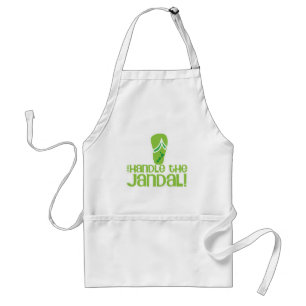 just handle the jandal! KIWI New Zealand funny say Standard Apron