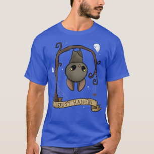 Just Hangin Bat Cute Halloween Animal Spooky Adora T-Shirt