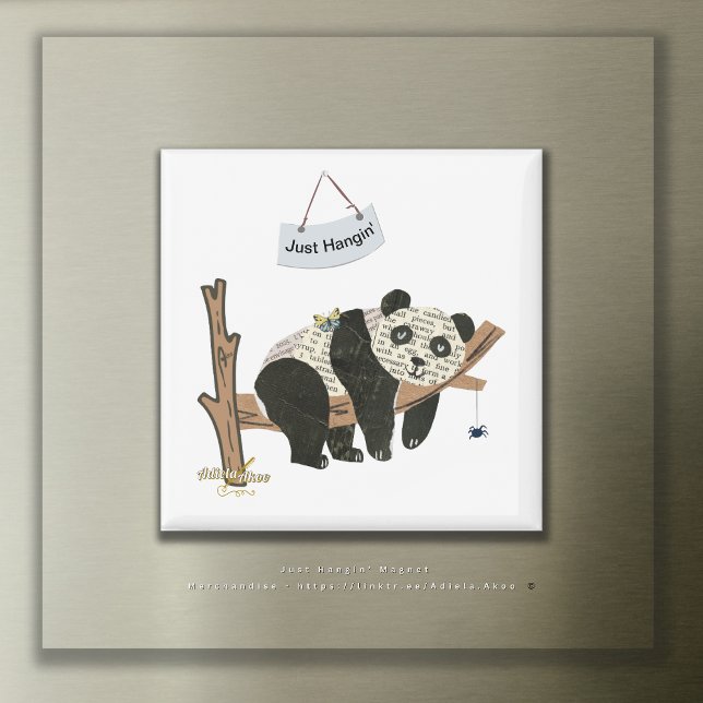 Just Hangin' Magnet by Adiela Akoo (Just Hangig' Magnet by Poet Adiela Akoo. A perfect party favor! SHOP my store for more fab finds now)