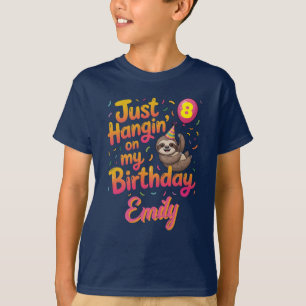 Just Hangin' on My Birthday Sloth Unisex T-Shirt