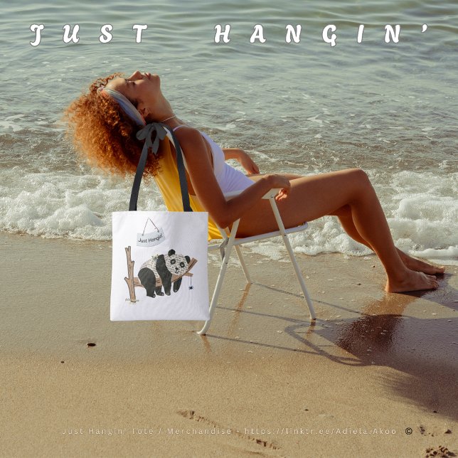 Just Hangin' Tote designd by Poet Adiela Akoo Bag (Just Hangin' Tote designed by Poet Adiela Akoo. Pair it with a matching hoodie & bracelet. Shop now!)
