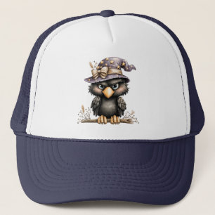 Just hanging around, Mysterious Crow. Trucker Hat