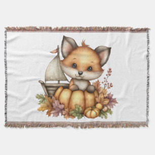 Just hanging around, Pumpkins Throw Blanket