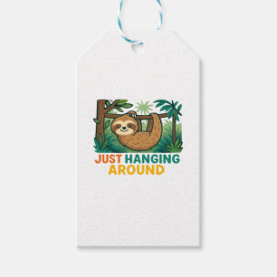 Just Hanging Around (Sleepy Sloth) Essential T-Shi Gift Tags