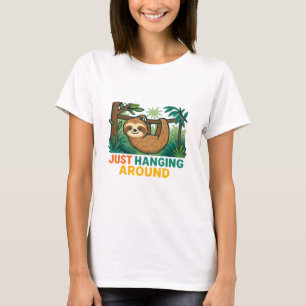Just Hanging Around (Sleepy Sloth) Essential T-Shi T-Shirt